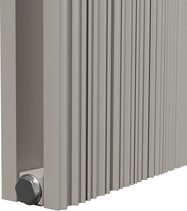 Vipera - Mares - Dubbele Handdoekradiator - Zijdegrijs - 47 x 180 cm - Centrale Verwarming - 1821W