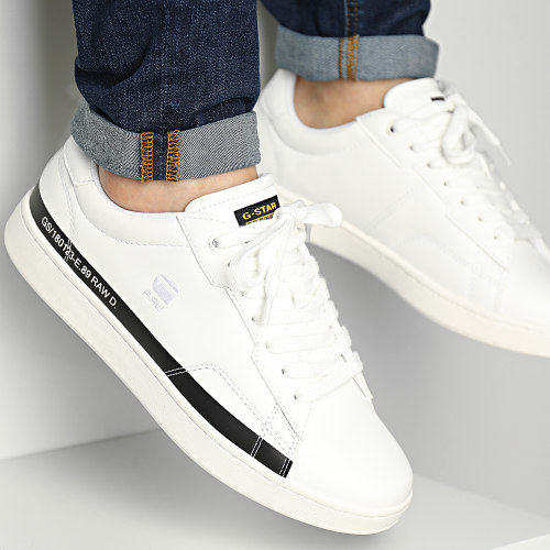 Baskets Cadet Leather Logo 2312-002523 White Black