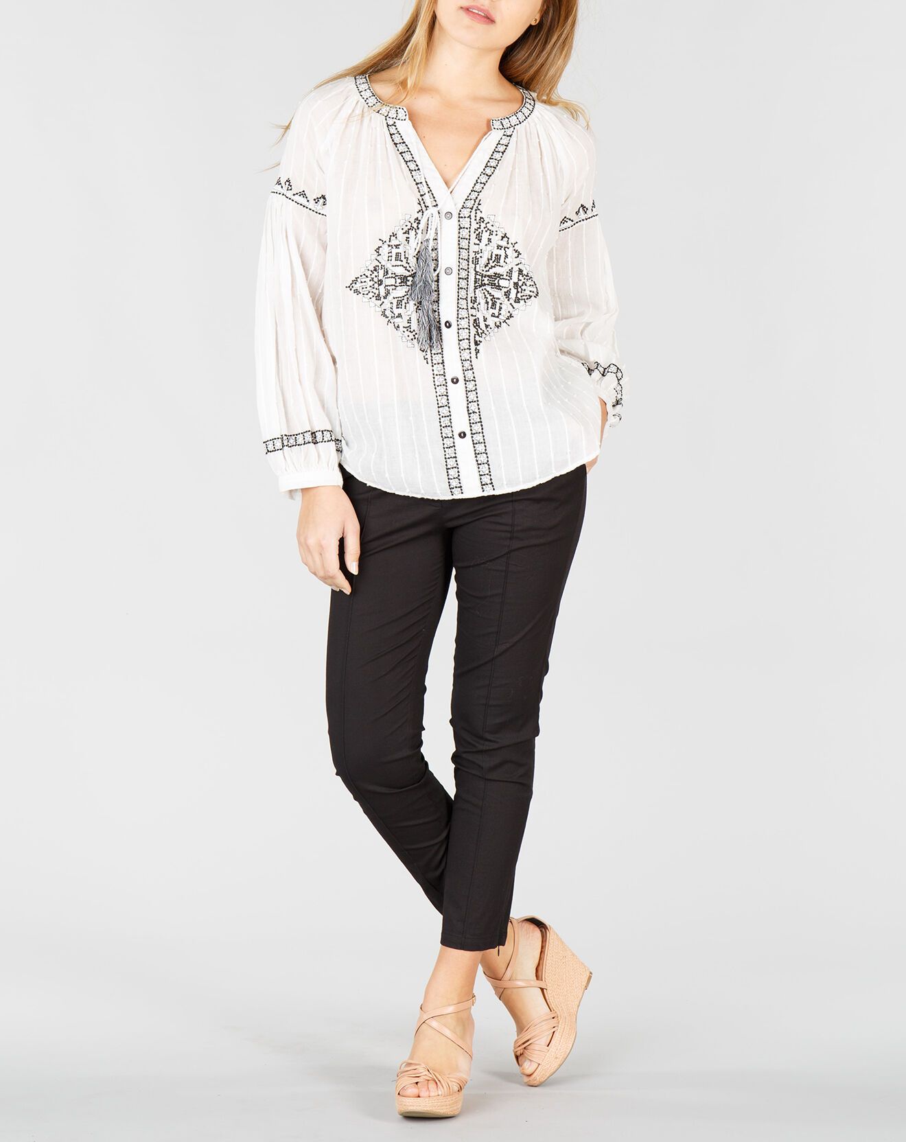 Derhy Chemise Havane blanc cassé