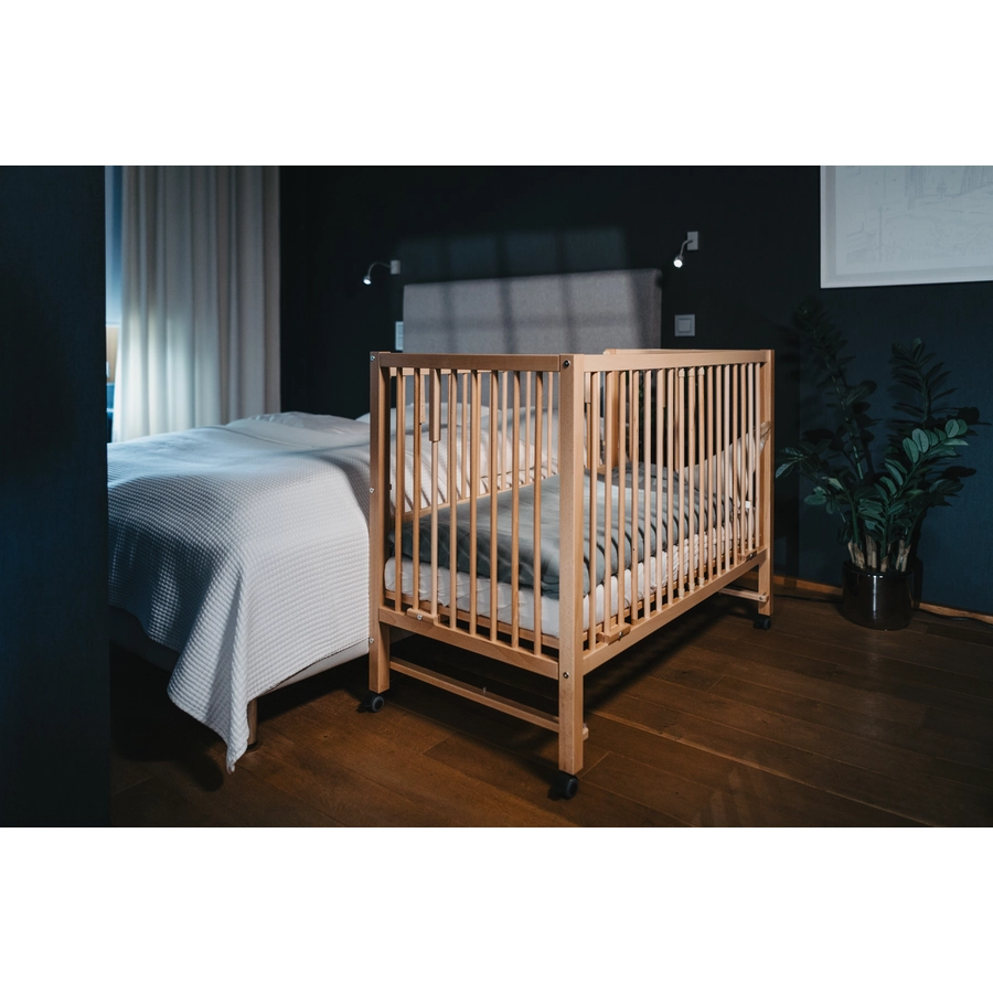 tiSsi® XXL Beistellbett  Kinderbett Hajo 60 x 120 cm natur