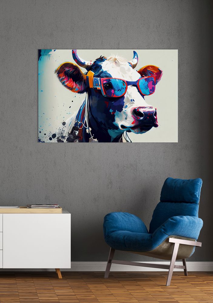 Acrylglasbild COOLE KUH