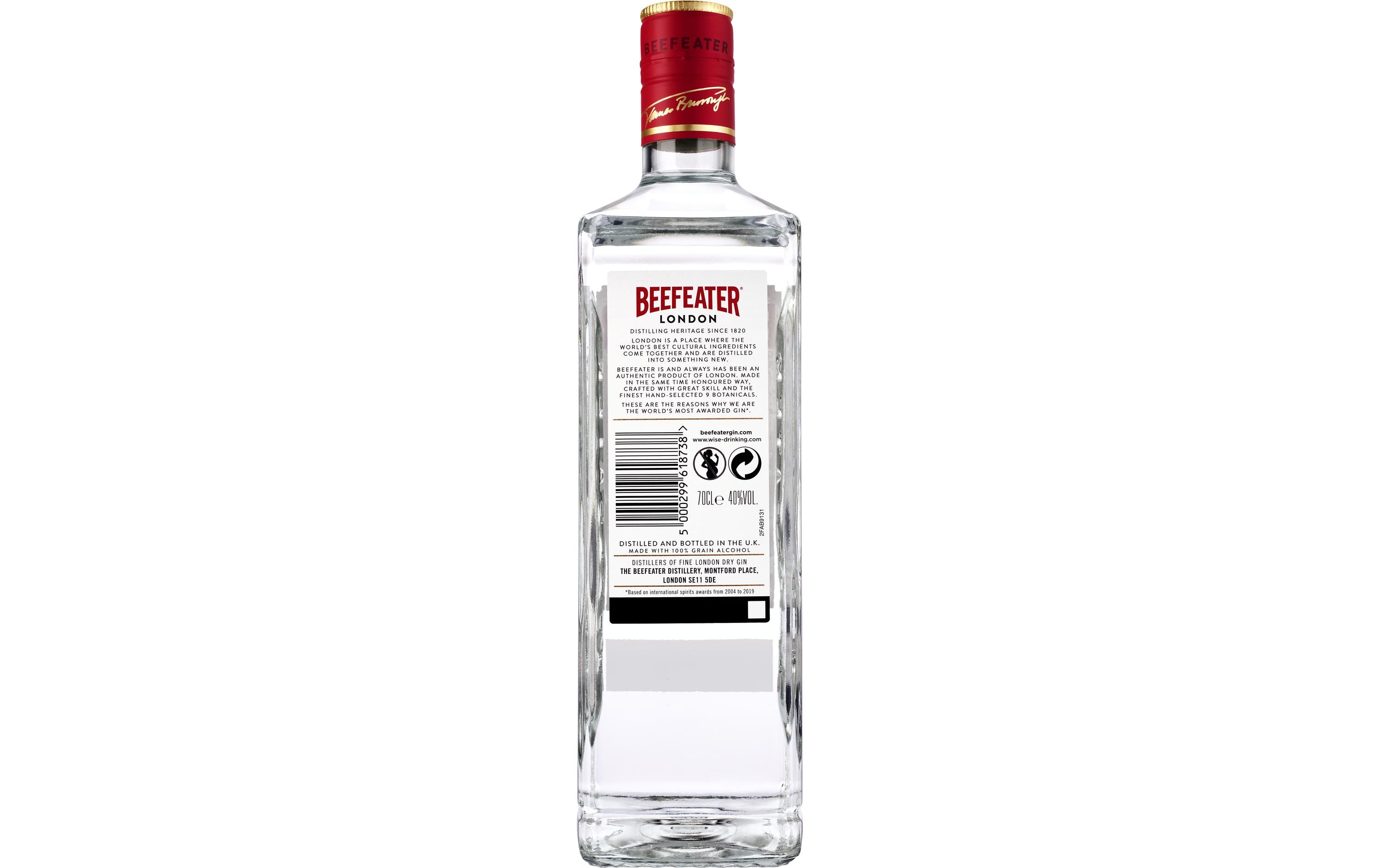 Gin London Dry 0.7 lWacholder-Spirituose mit einer Note von Zitrusfrüchten
