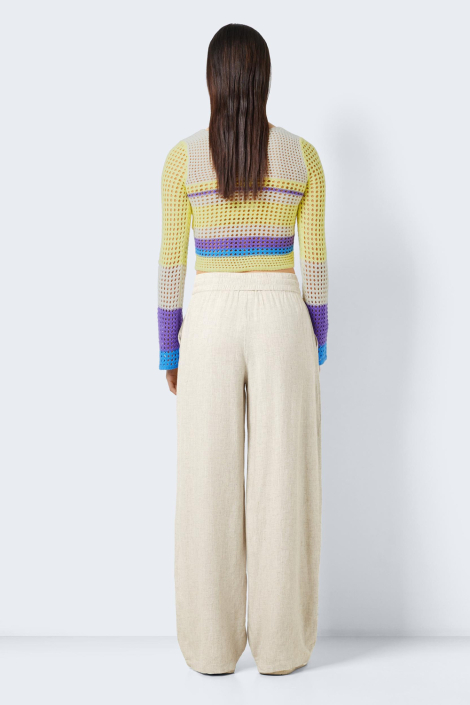 Noisy may ecru dames broek