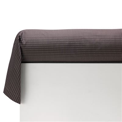 Linge de lit en satin de coton peigné micromotif noir