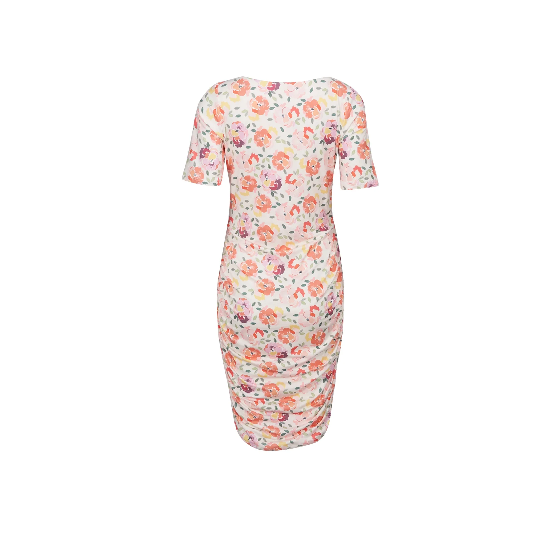 Liberte Alma-Ss-Turn-Dress creamy peach flower