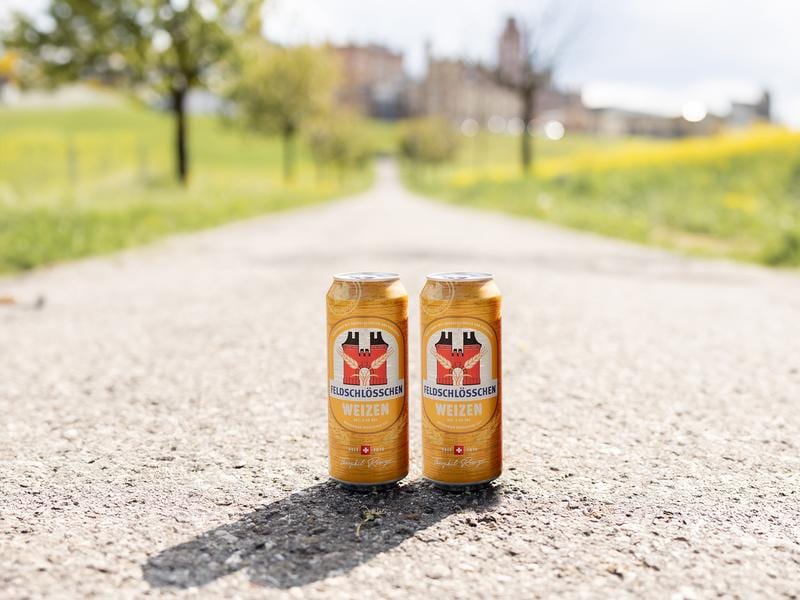 Feldschlösschen Bier Weizen 4 x 0.5 l Schweizerisches Weizenbier