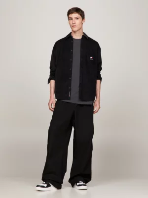 Camisa de veludo cotelê grosso com modelagem relaxada