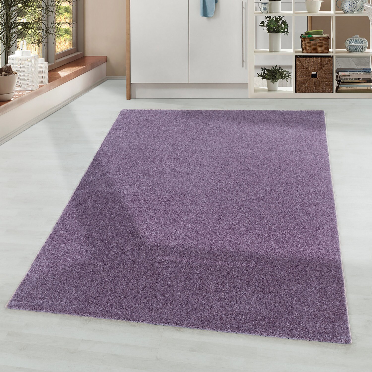Stilvoller Designer Teppich, Modernes Design, Einfarbig, Leicht zu Pflegen