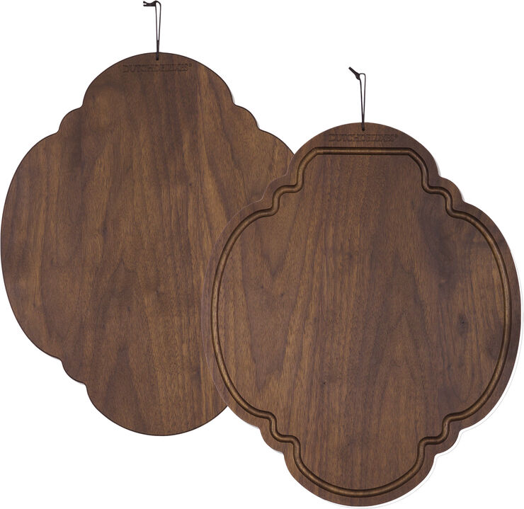DutchDeluxes Breakfast Board Oval - Walnut Solid walnut