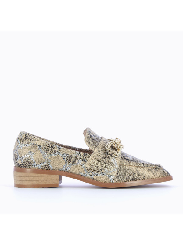 Mocassins Python chaine dorée - Vanessa Wu