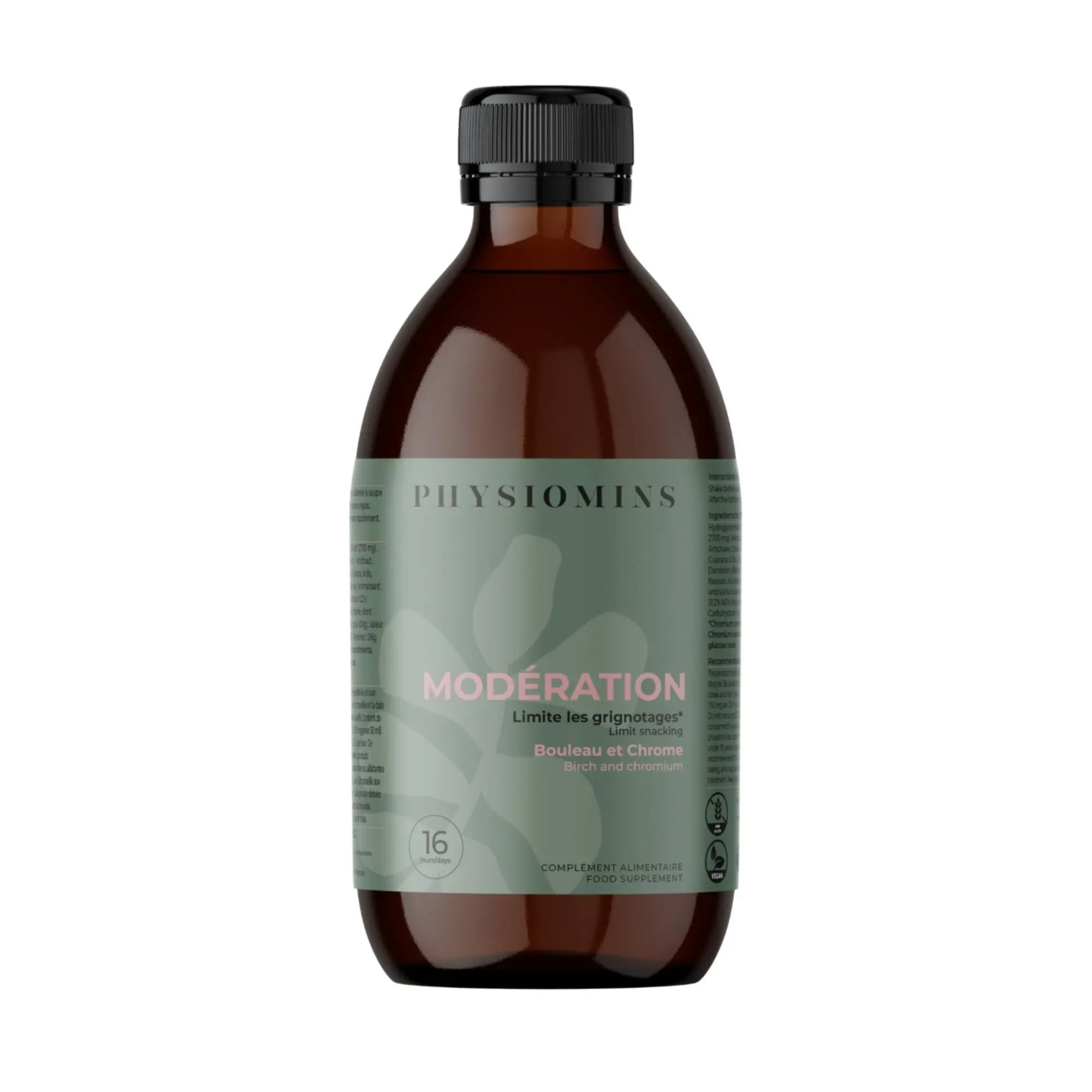 Physiomins - Modération Limite les grignotages Flacon 500ml - Complément alimentaire