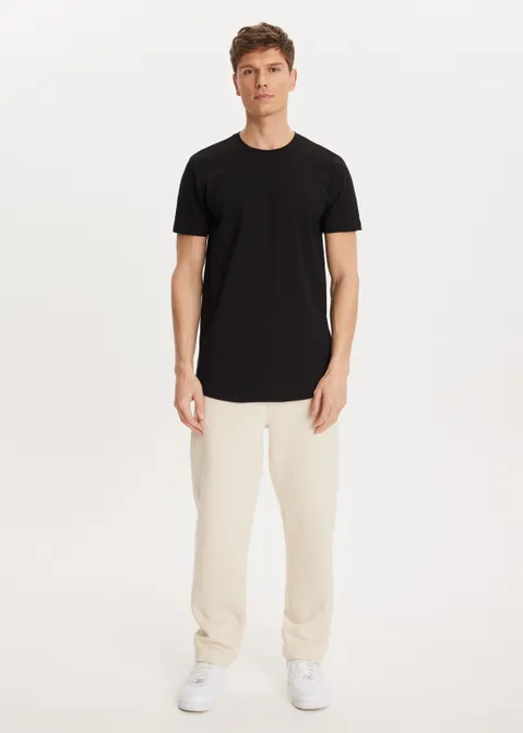 Basic t-shirt zwart (ZWART)