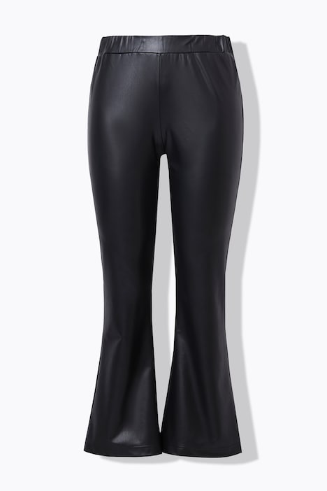 Leggings, Skinny Fit mit Schlag, Lederoptik