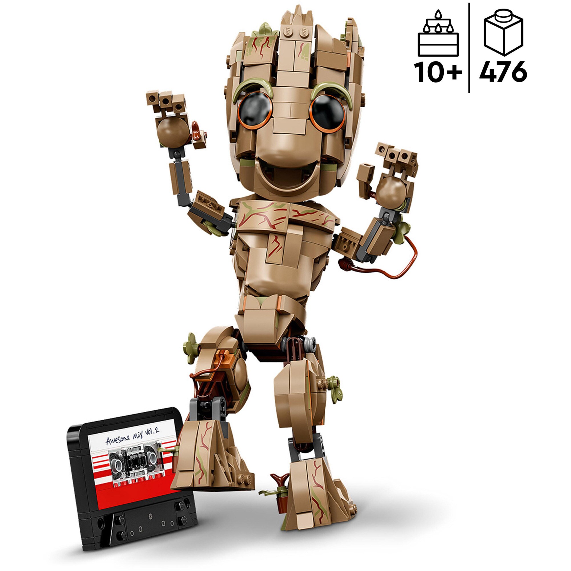 LEGO Konstruktionsspielzeug Marvel Super Heroes - Ich bin Groot
