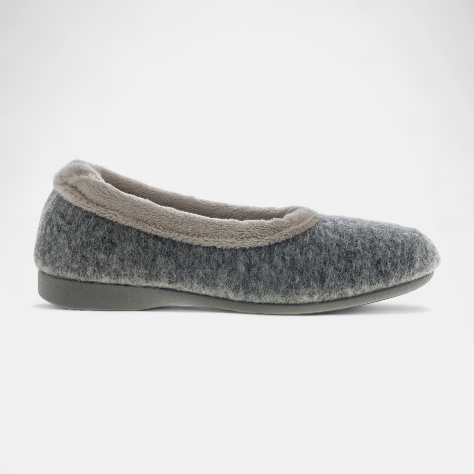 Chaussons ballerines Femme gris