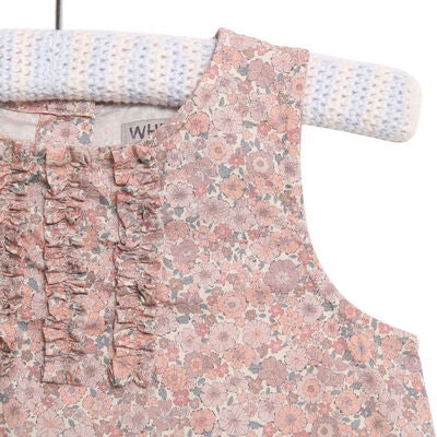 Wheat Breathe Kortermet Bluse, Powder Flowers