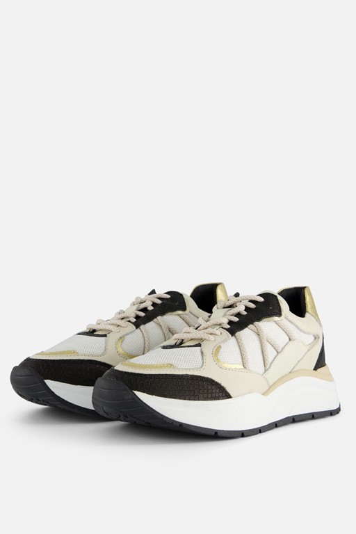 PS Poelman Sneakers zwart Leer