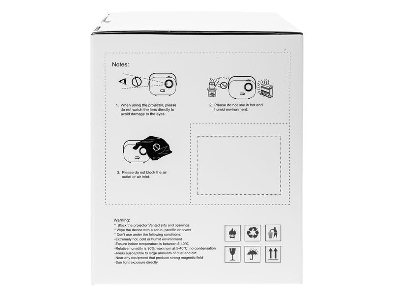 FTM Projektor Mini Kleiner, portabler Beamer, Full-HD