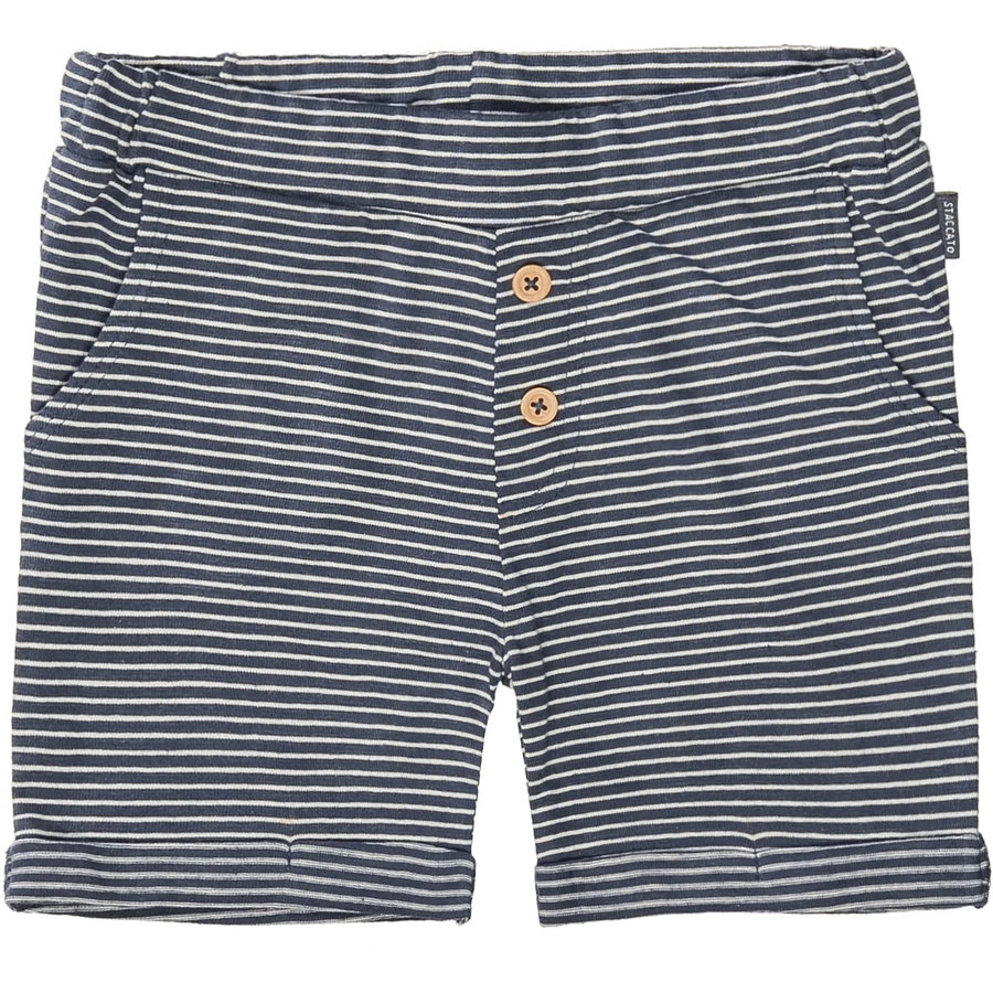 STACCATO Shorts indigo gestreift