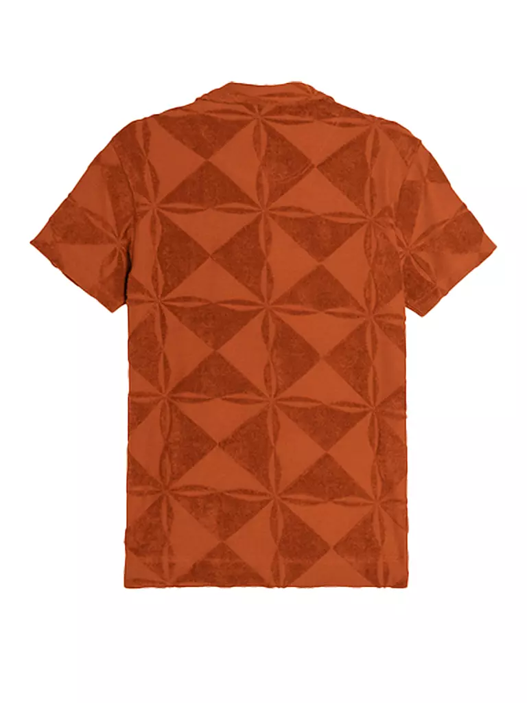 OAS Frottee Poloshirt orange