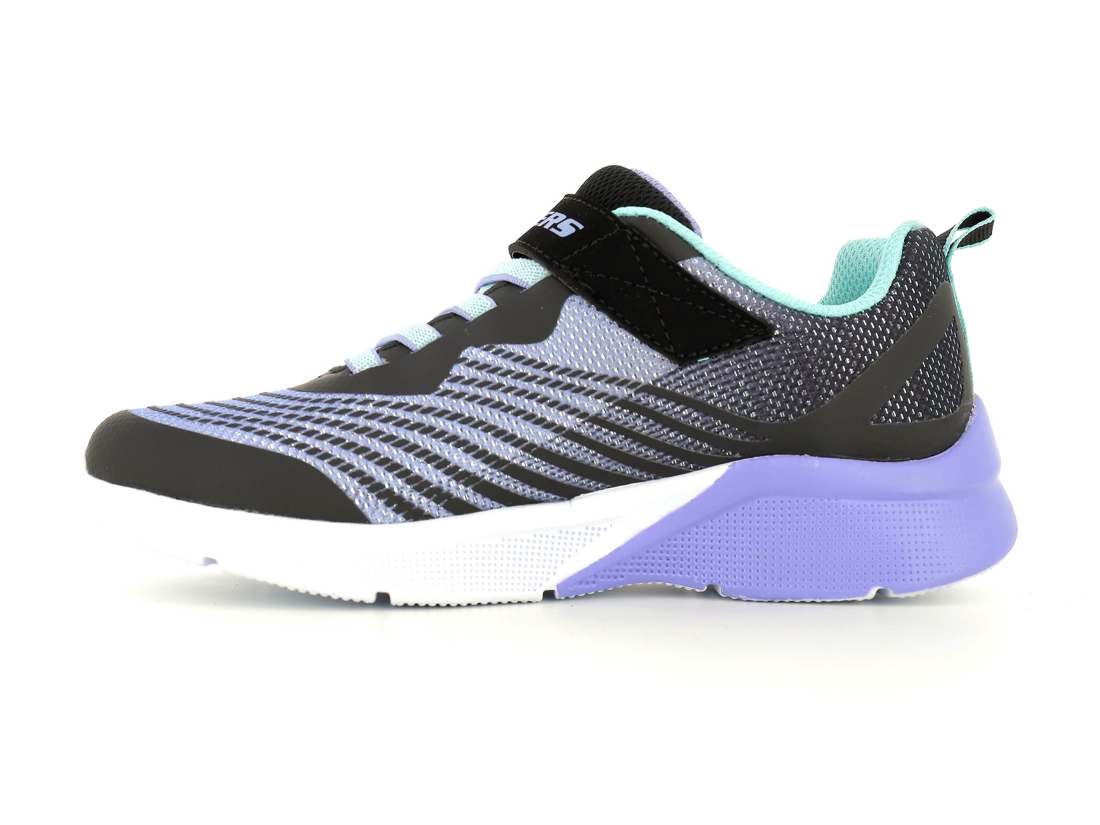 Skechers-MICROSPEC REJOICE RACER 2 Matières combinées Noir-Bleu