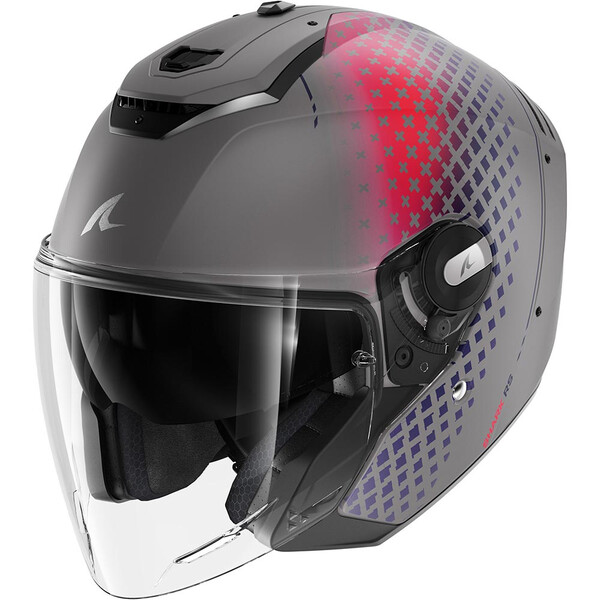 Shark - Casque RS Jet Stride Gris / Rose / Mat