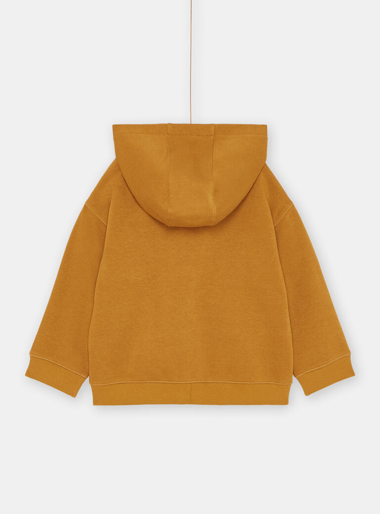Haut de jogging caramel à capuche garçon