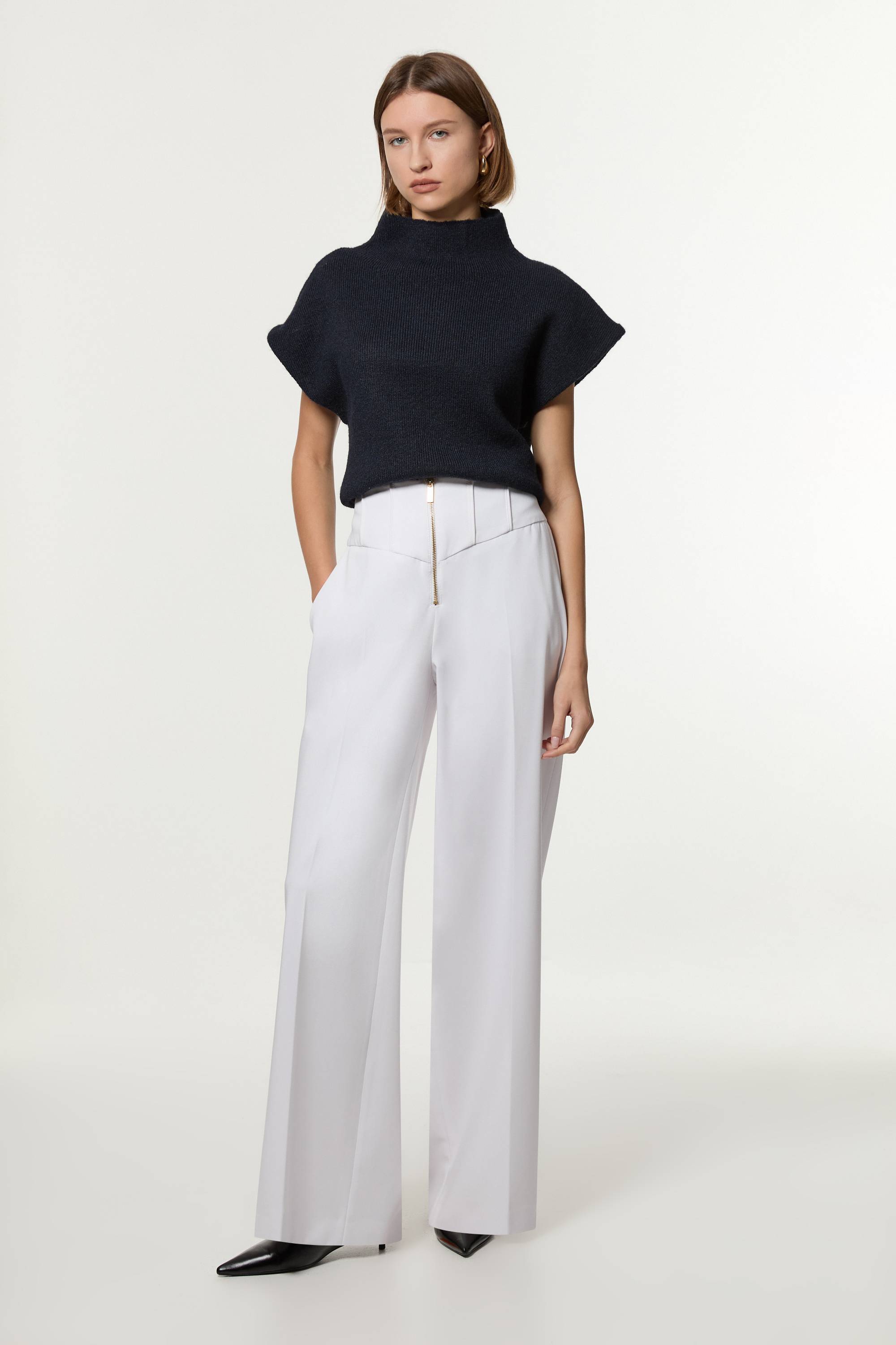 KarenMillen Pantalon droit à détail de couture sur mesure