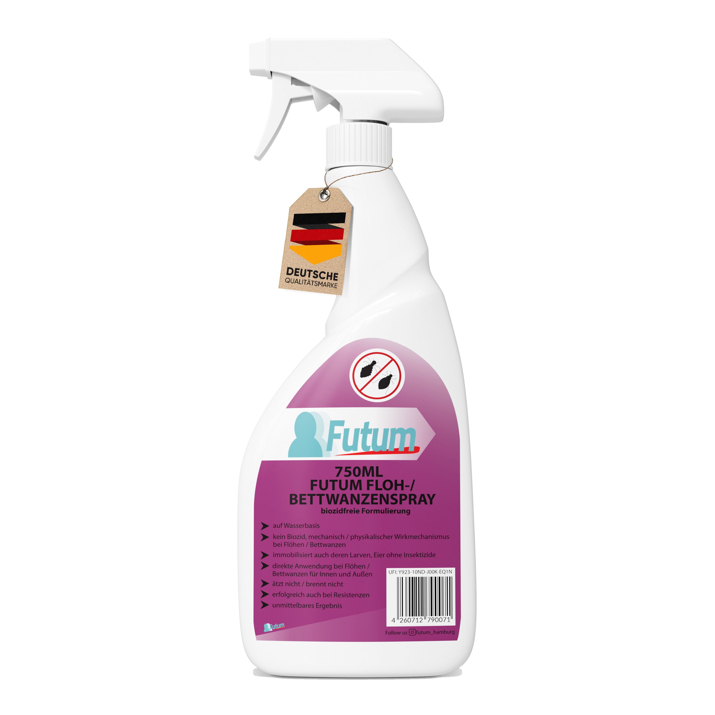 FUTUM 750ml Bettwanzen- / Flohspray