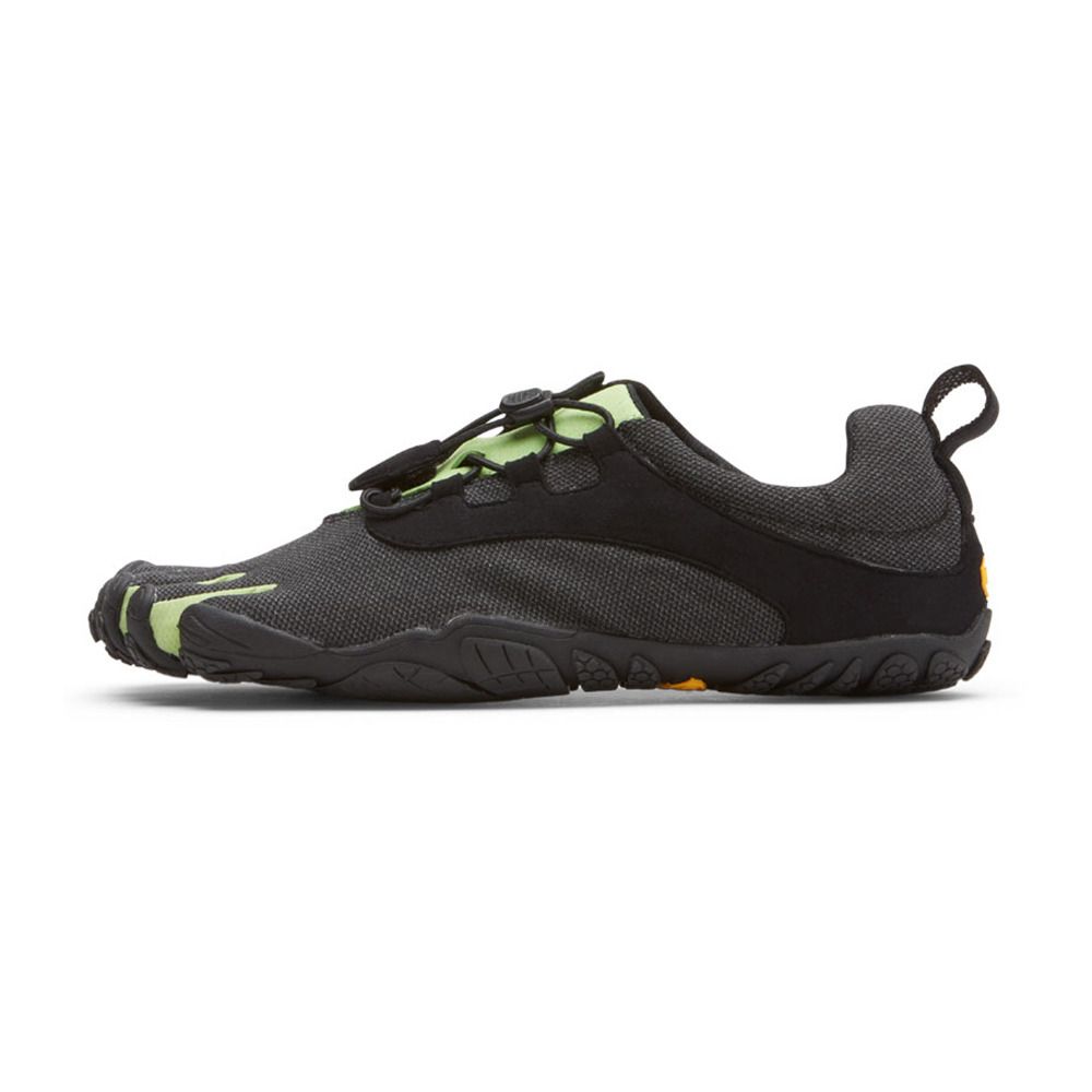 Five Fingers V-RUN RETRO - Chaussures running Homme noir/vert/noir