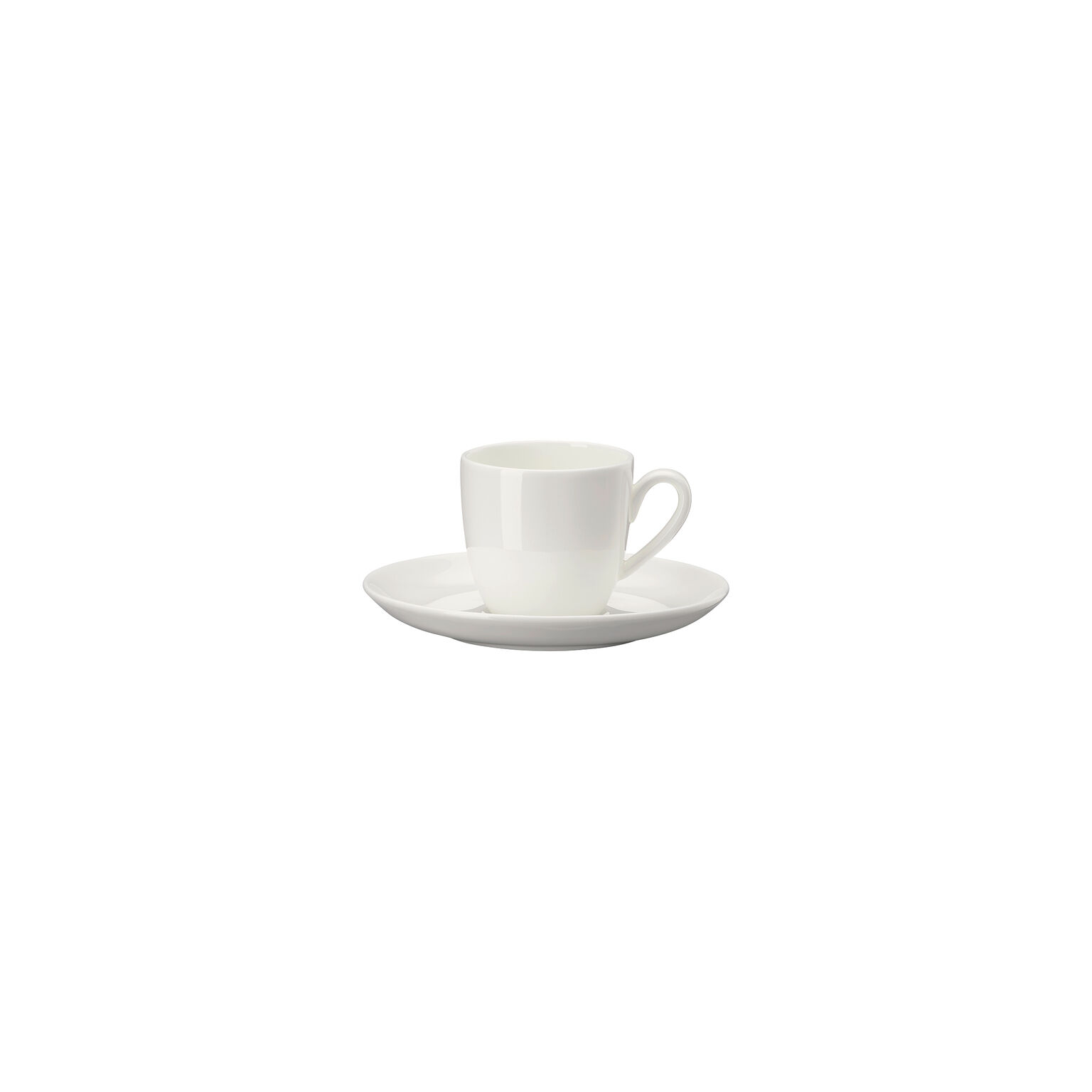 Jade Bone China Weiss Espresso-Obertasse/bauchig