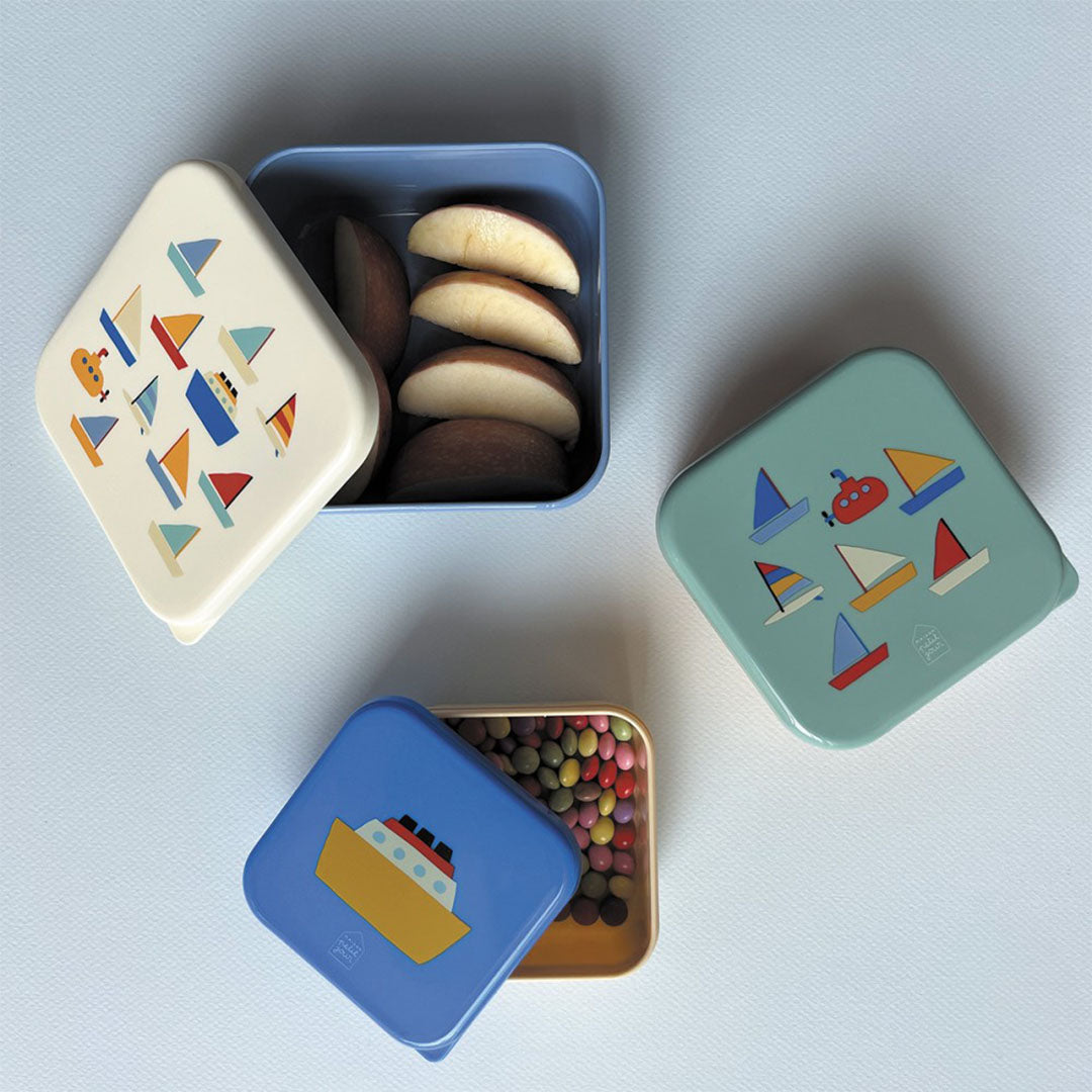 maison petit jour snackdoosjes boten - 3st