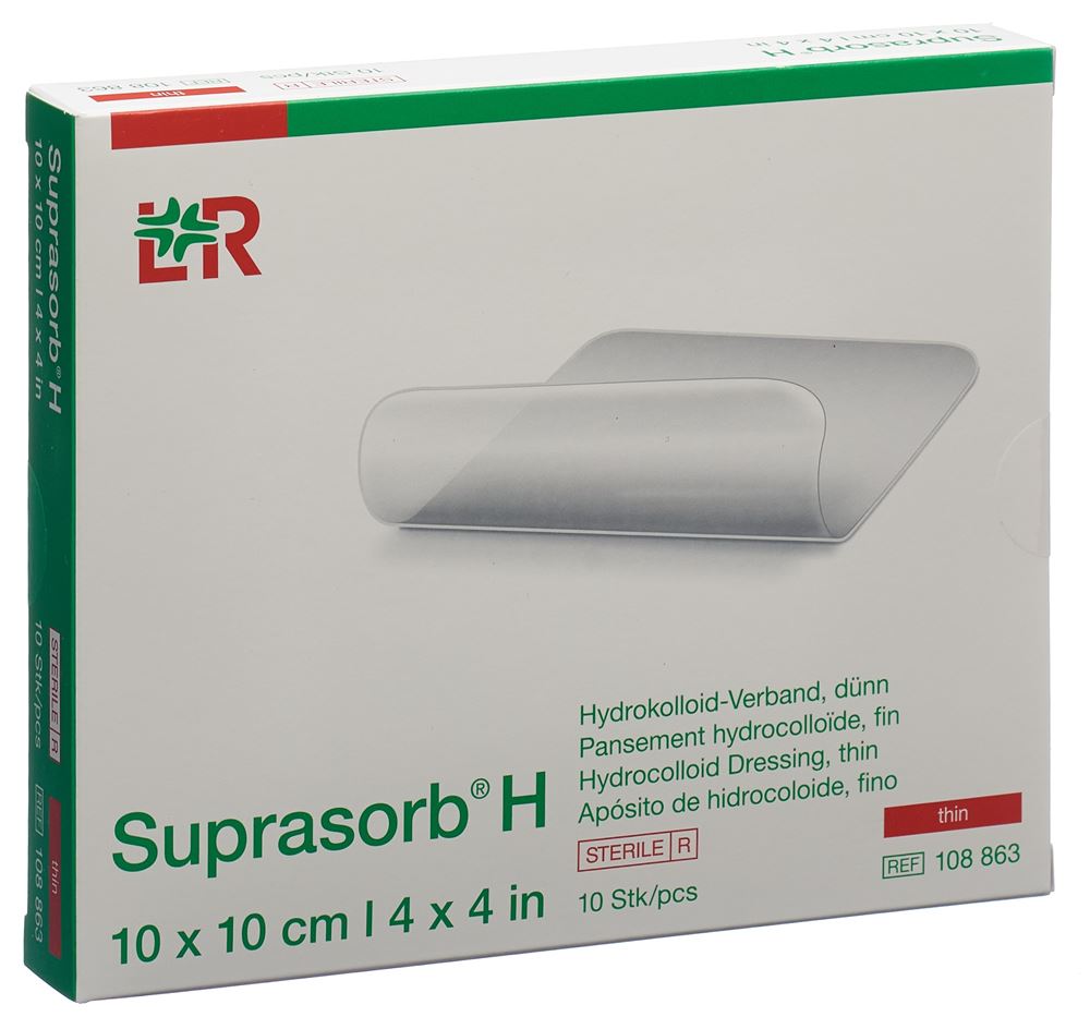 SUPRASORB H Dünn<br>10 Stück, 10x10cm
