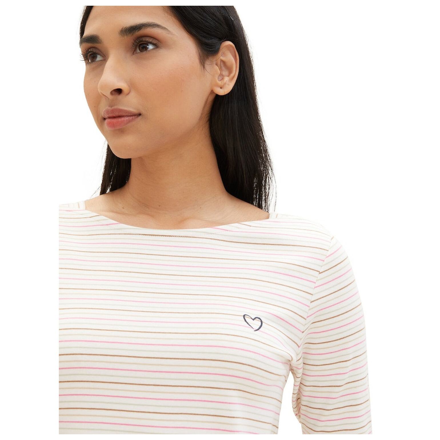 Tom Tailor T-shirt boat neck stripe