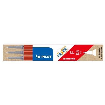 Pilot 3 Ersatzminen Frixion Point, rot, 0,5mm