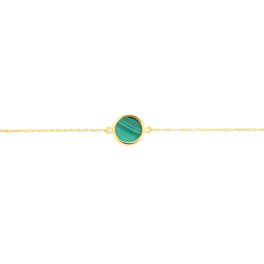 Bracelet Florica Or Jaune Malachite
