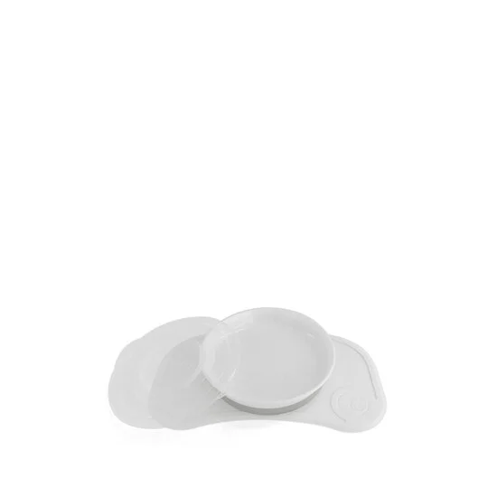 Plateau Click Mat mini avec assiette   Blanc        de               Twistshake