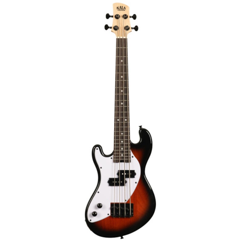 Kala Solid Body 4-String Fretted U-Bass Left Handed Tobacco Burst linkshandige elektrische basgitaar met gigbag