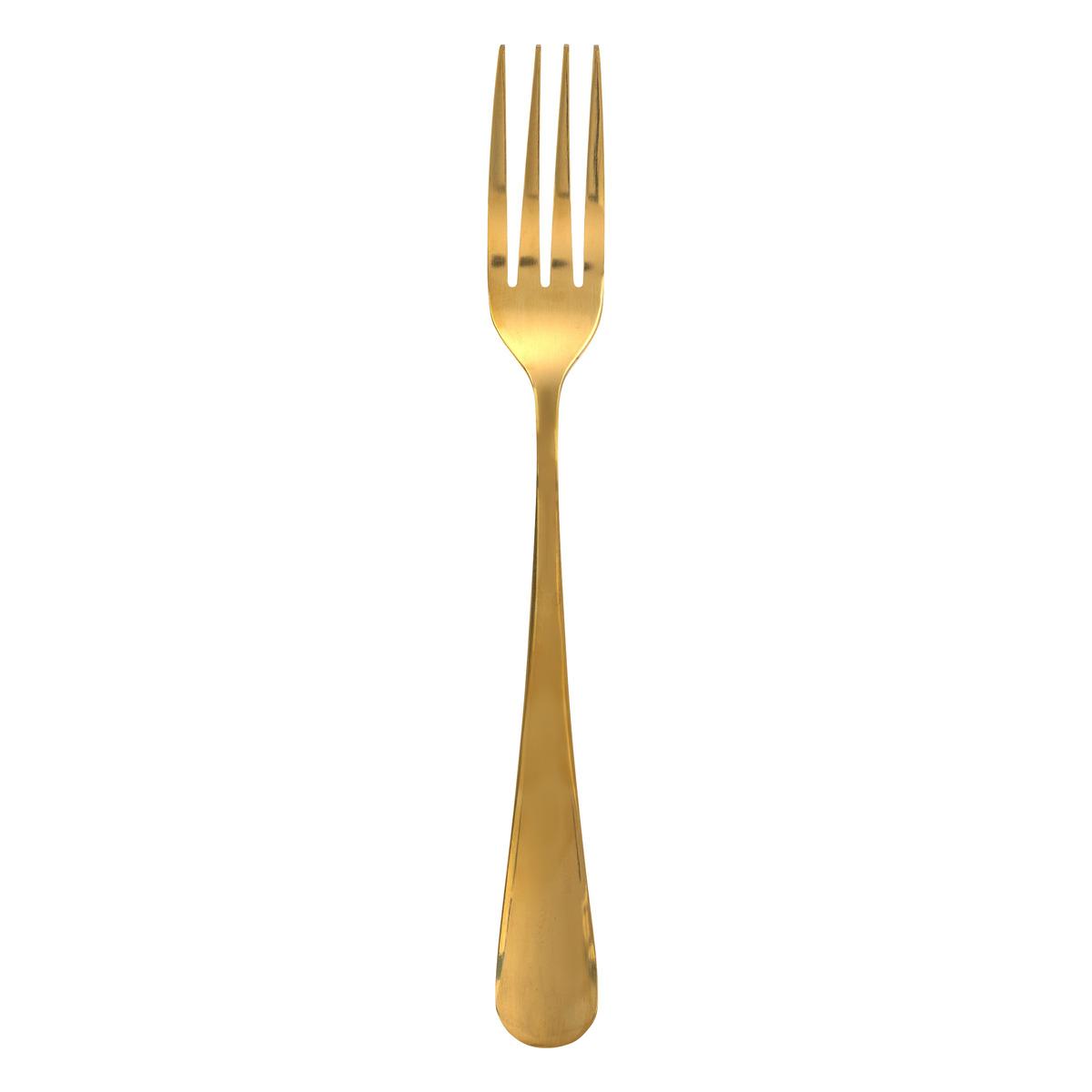 LOT 4 FOURCHETTES GOLD INOX OR