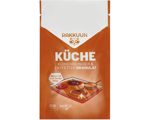 RAKKUUN Keukenreiniger & Ontvetter Reinigingskorrels 200 g voor 14 l reiniger