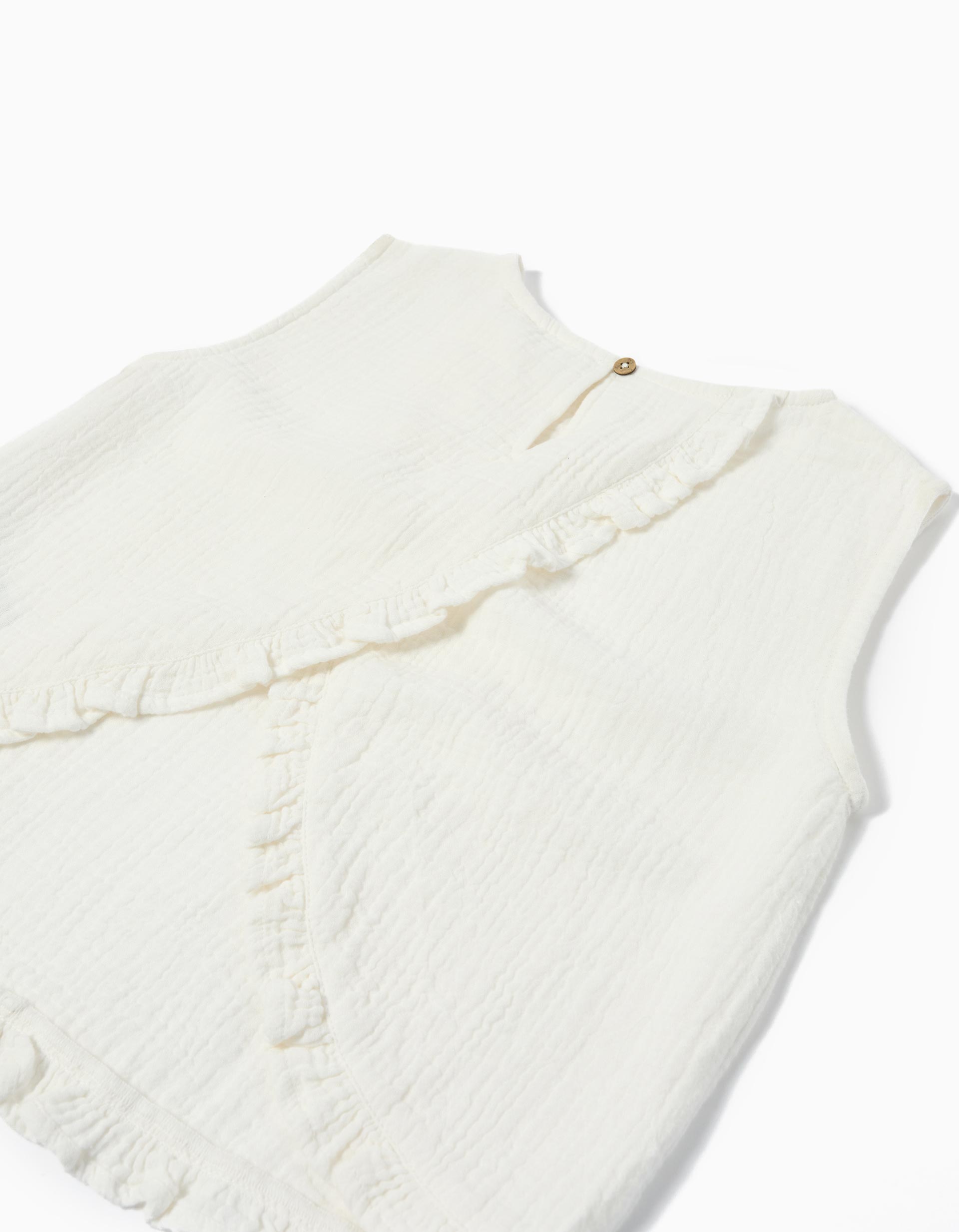 Blusa, Menina, Branco