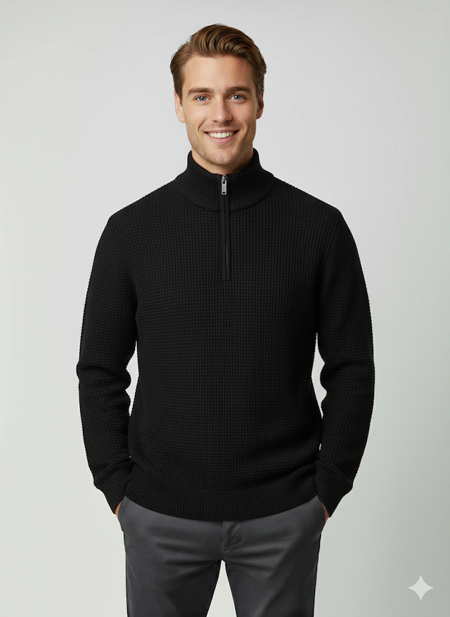 SELECTED Troyer »SLHTHEO LS KNIT STRUCTURE HALF ZIP D«