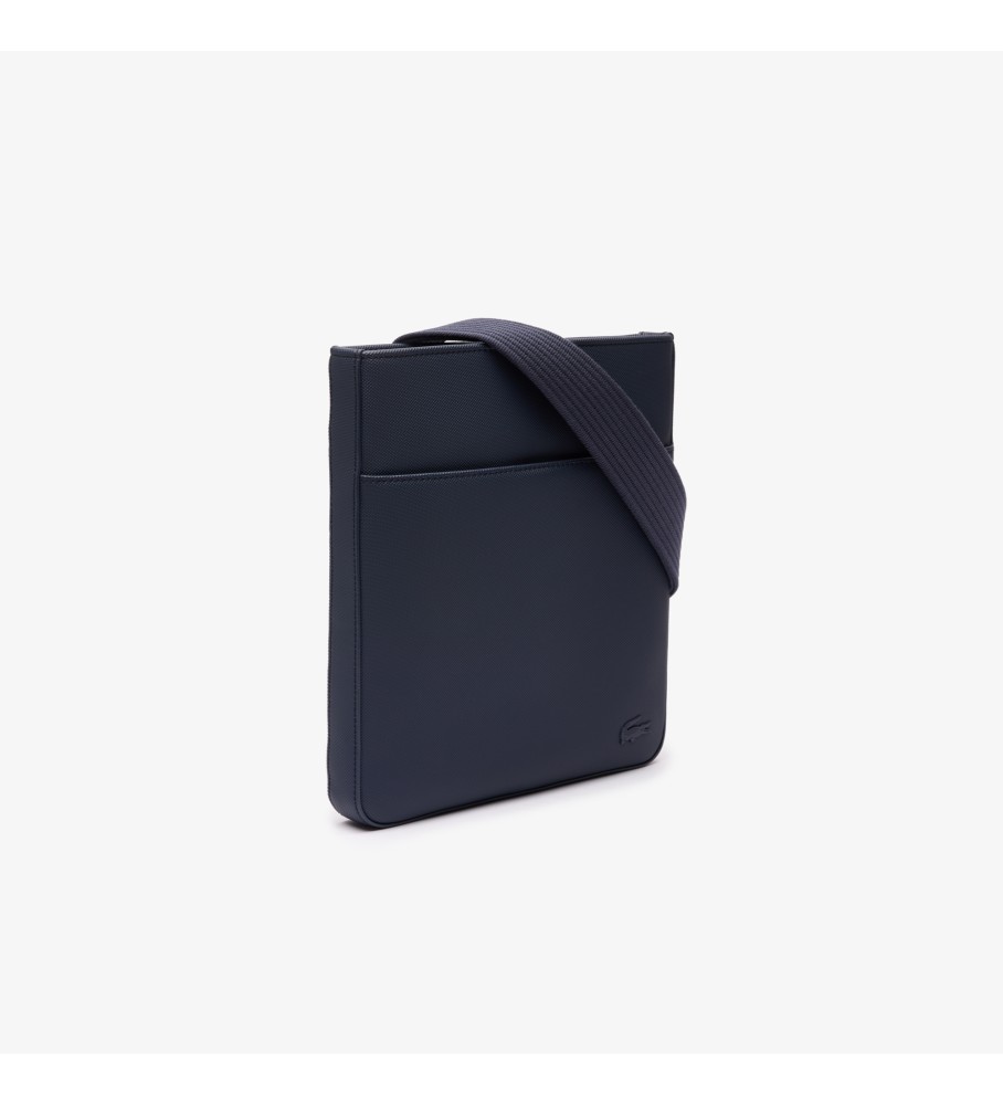 Bolsa transversal Lacoste Flat, azul marinho