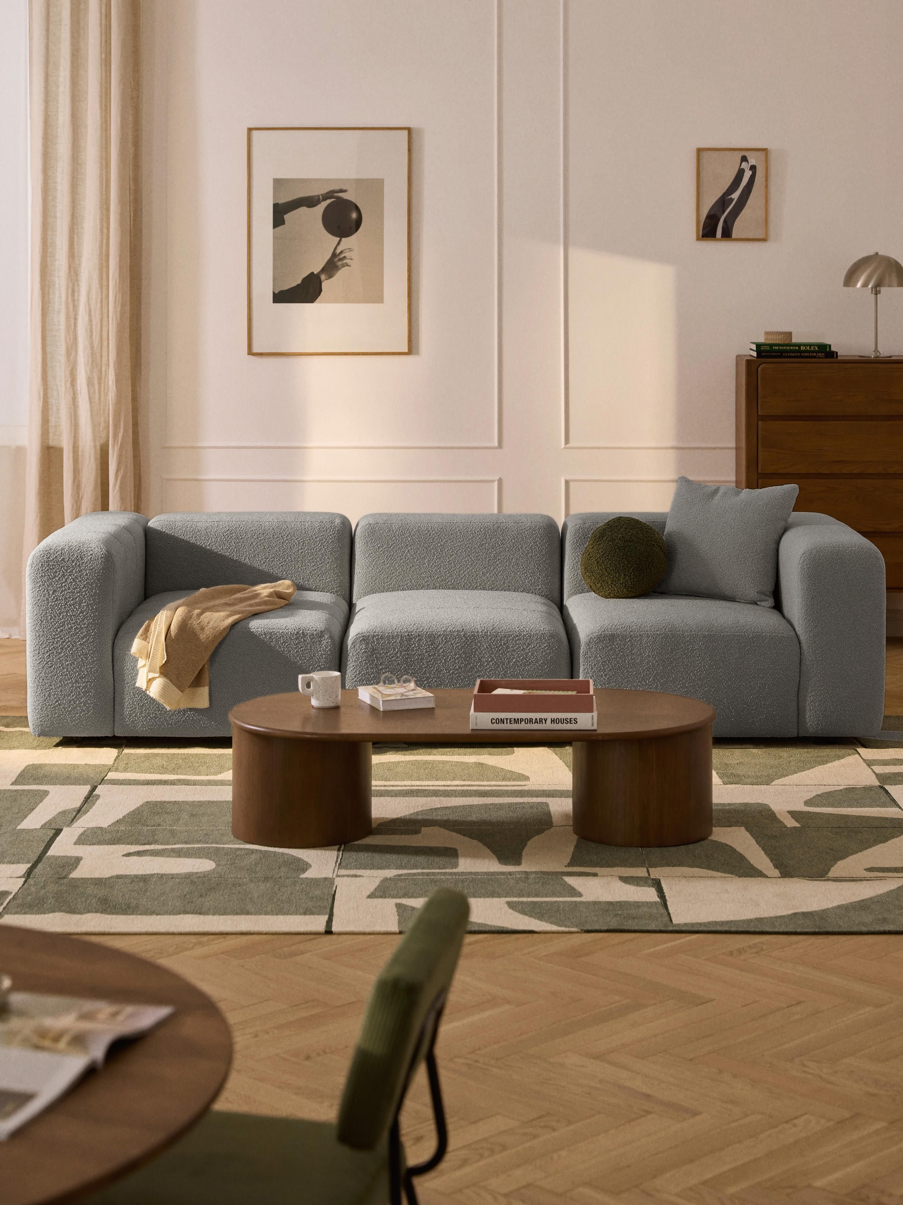 Modulaire bouclé bank Lena (4-zits)
