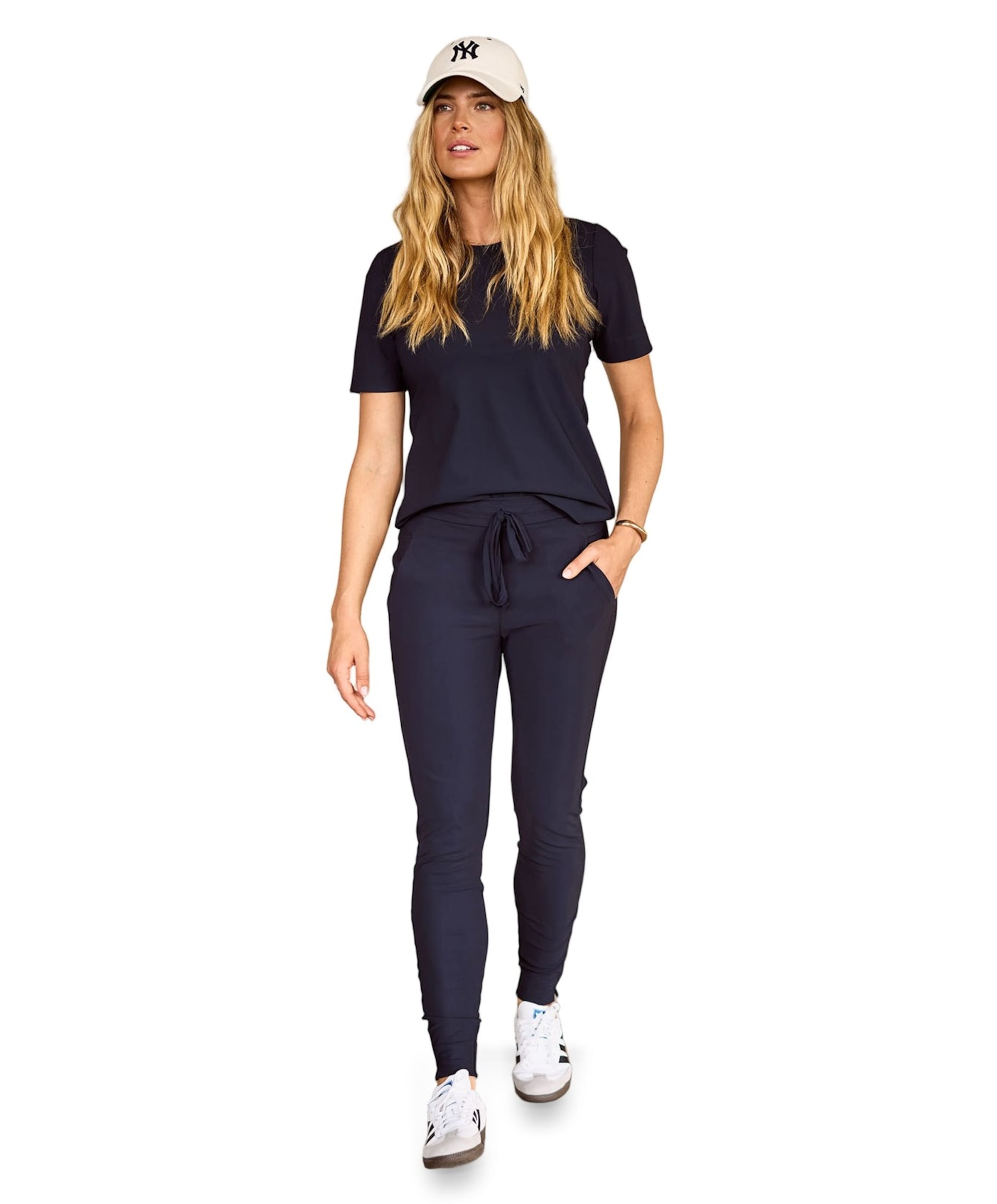 Studio Anneloes Downstairs bonded trousers blauw