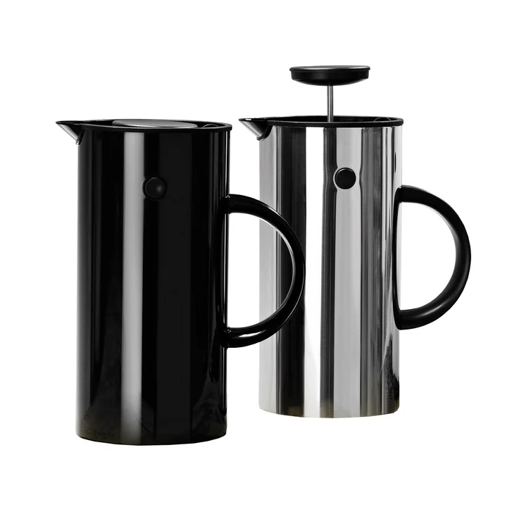 Stelton - EM Pressfilterkanne, 1 l, schwarz