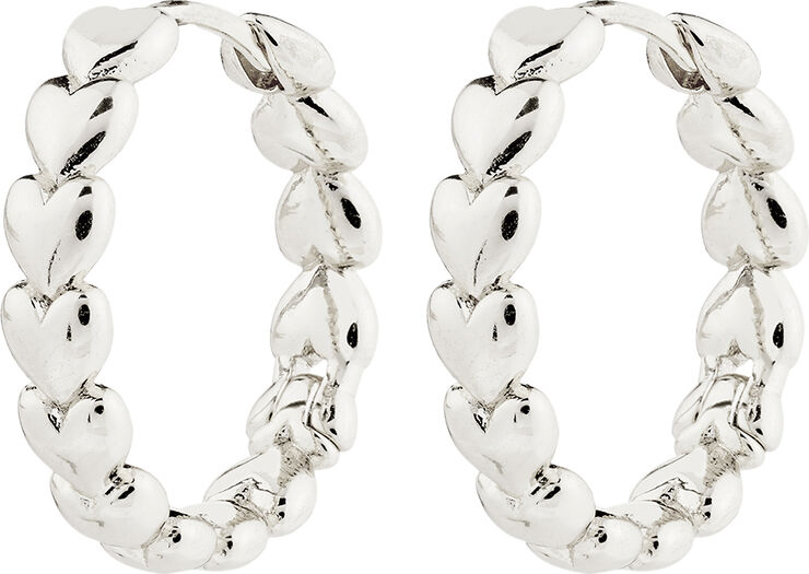 Pilgrim MAEVE hoop earrings silver-plated Sølv