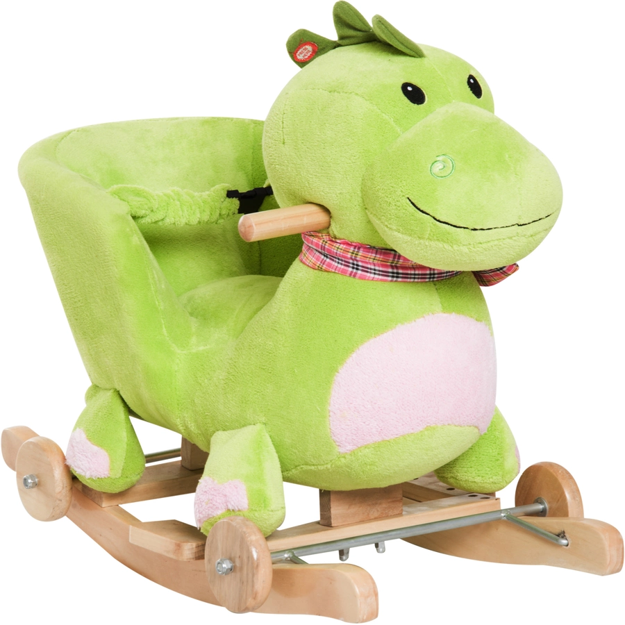 HOMCOM Schaukeltier als Drache grün