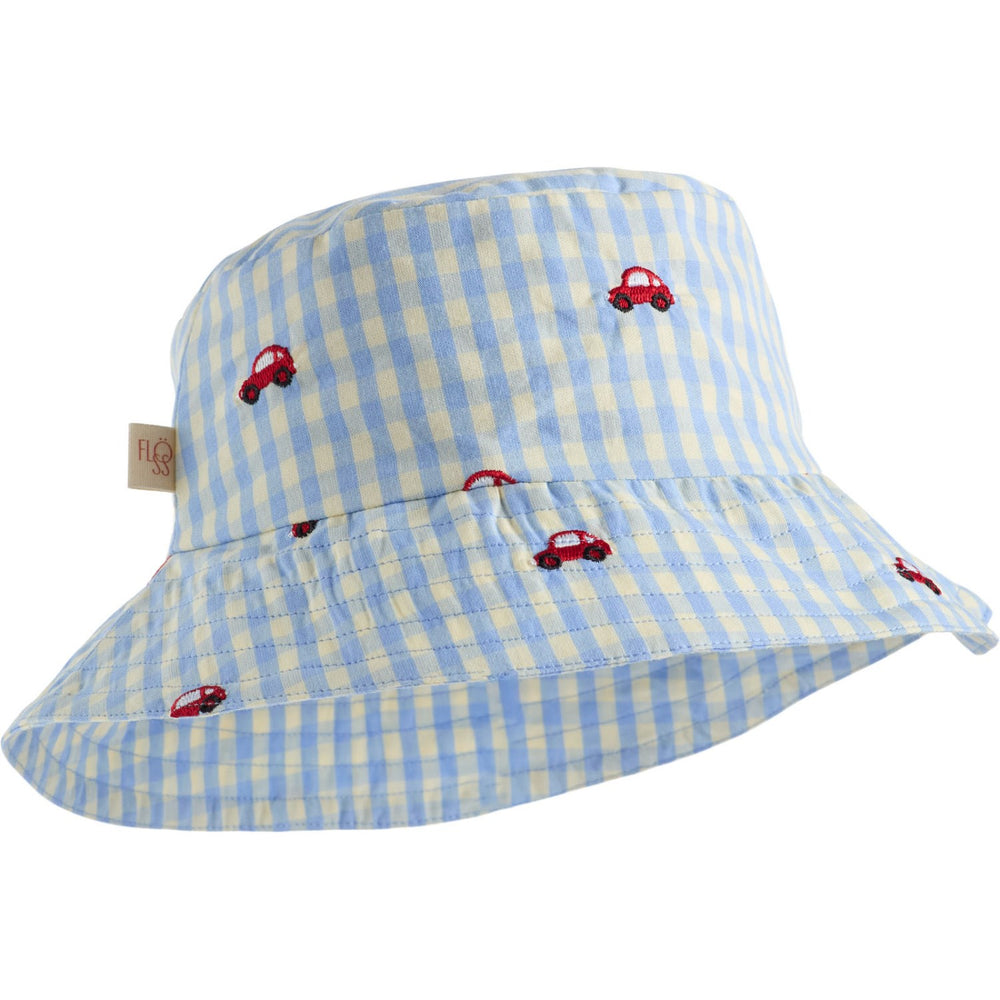 Køb Flöss Blue Gingham Albert Bøllehat