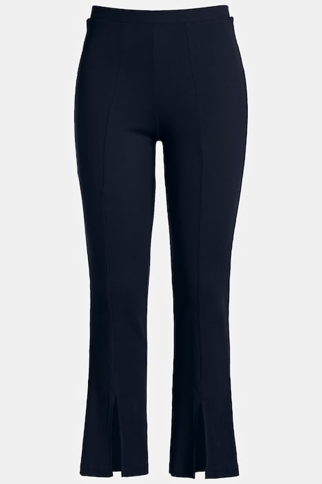 Leggings, ausgestelltes Bein, Rippjersey, Biobaumwolle